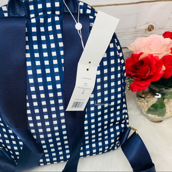 Ella Tory Burch nylon backpack Royal Navy blue main image 10